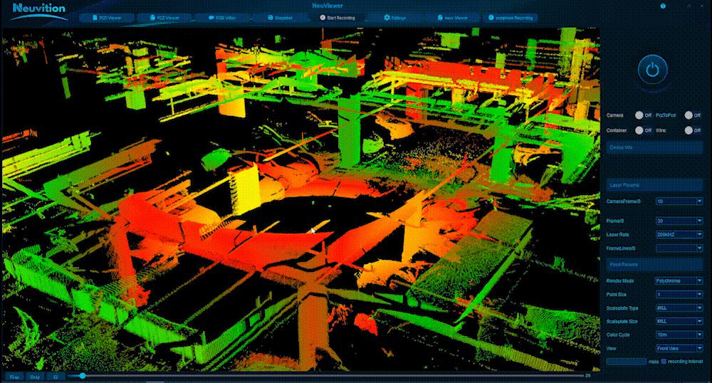 NeuViewer LiDAR point-cloud software visualization