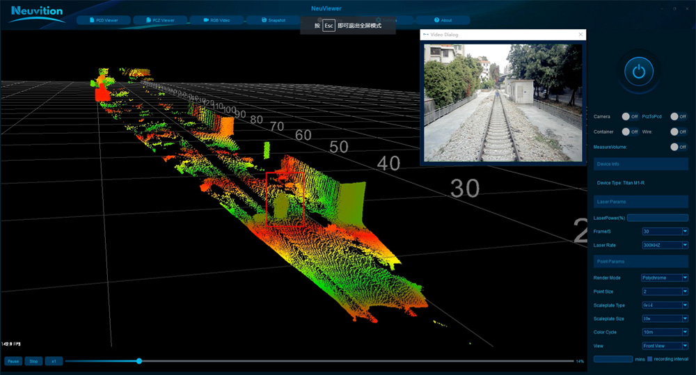 LiDAR for railway Security Monitoring