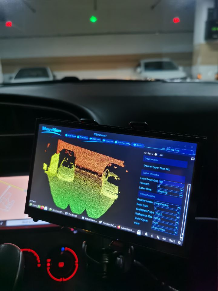 Neuvition LiDAR Software Running on Raspberry Pi 4b