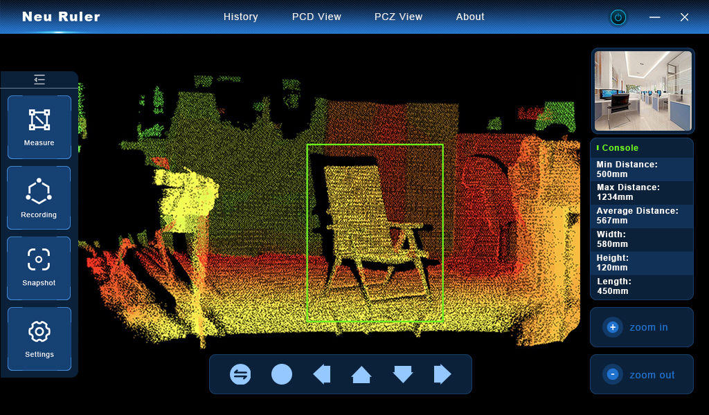 NeuRuler measurement interface