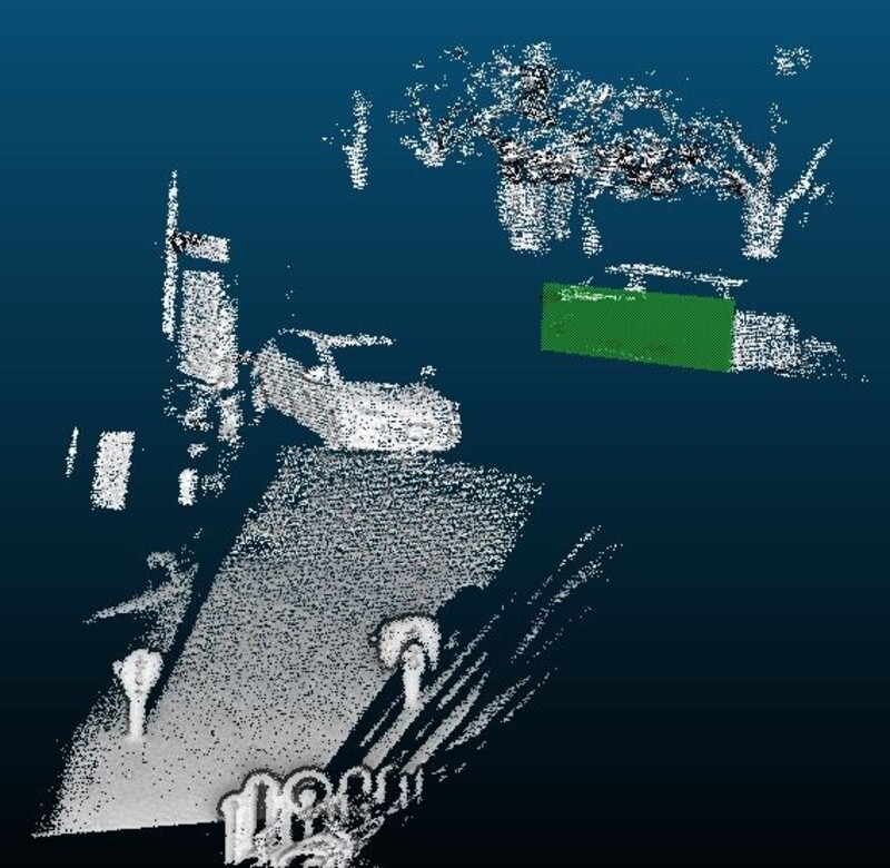 point cloud of an urban scene